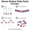 Big Dot of Happiness Stars & Stripes - Patriotic Party Supplies Decoration Kit - Decor Galore Party Pack - 51 Pieces - 2 of 4
