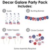 Big Dot of Happiness Stars & Stripes - Patriotic Party Supplies Decoration Kit - Decor Galore Party Pack - 51 Pieces - image 2 of 4