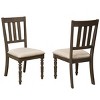 Brassex Set of 2 Claudia Dining Chairs Beige - 2 of 4