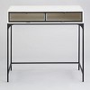 The Lakeside Collection Industrial Farmhouse Style Desk with Storage - 4 of 4