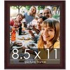 PosterPalooza | Photo Size Linear Brown Picture Frame - UV Acrylic, Foam Board Backing, Hanging Hardware - 2 of 4