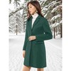 INSPIRE CHIC Women's Notched Lapel Single Breasted Outwear Fall coat - 4 of 4