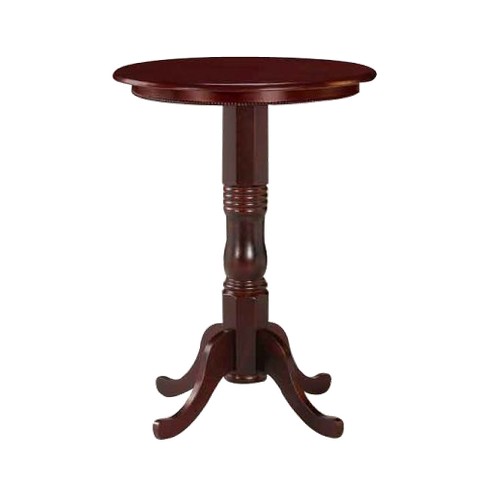 wood table pub pedestal boraam round cherry industries target tables bar height