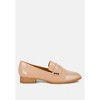 Winged Patent Pleather Penny Loafers - 2 of 4