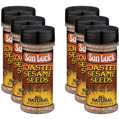 Sun Luck Seasoning Sesame Seed Toasted - Case of 6 - 3.25 OZ