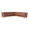 Mirod Large Retro Sectional Sofa with Wooden Legs, Comfortable Modular Design for Living Room, Lounge, and Family Spaces - 4 of 4