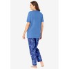 Dreams & Co. Women's Plus Size Graphic Tee PJ Set - 3 of 4