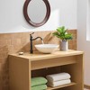 BWE Waterfall Single Hole Single-Handle Vessel Bathroom Faucet With Drain Kit in Oil Rubbed Bronze - 3 of 4