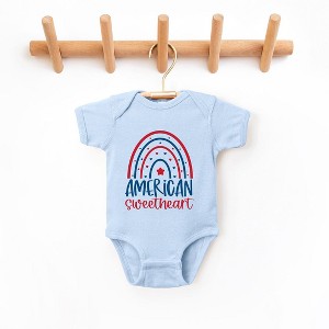 The Juniper Shop American Sweetheart Rainbow Baby Bodysuit - 1 of 2