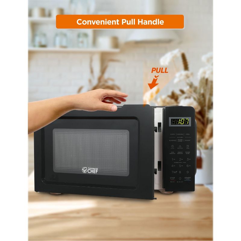 COMMERCIAL CHEF Countertop Microwave Oven 0.7 Cu. Ft. 700W, 6 of 9