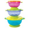 Kitchen + Home Stay Put Baby Bowls - Set of 3 Suction Bowls Set with Lids - 2 of 4