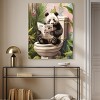 Art Remedy Panda Tropical Bathroom Tropical Bathroom Wall Art Unframed - 2 of 4