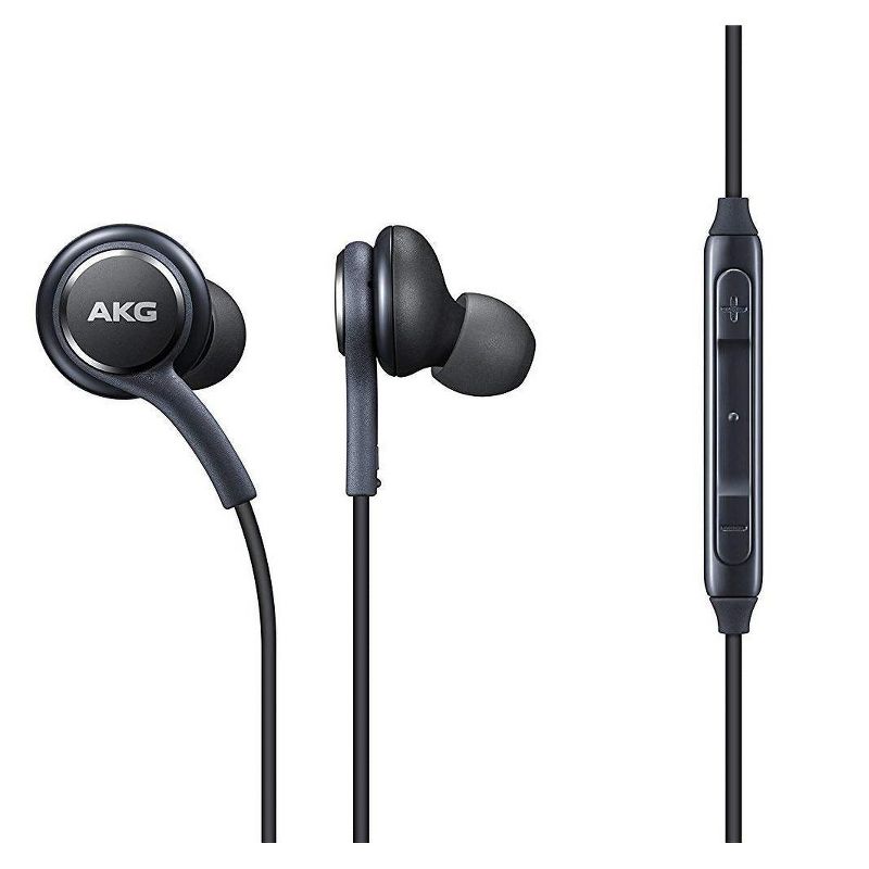 Samsung Stereo Headphones with Microphone for Galaxy S8, S9, S8 Plus, S9 Plus, Note 8 and Note 9 - Designed by AKG - Bulk Packaging - Titanium Grey, 2 of 6