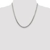 Black Bow Jewelry 4.5mm Sterling Silver Solid Flat Curb Chain Necklace - 2 of 4