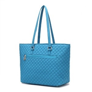 MKF Collection Hallie Solid Quilted Cotton Women’s Tote Bag by Mia K - 1 of 4