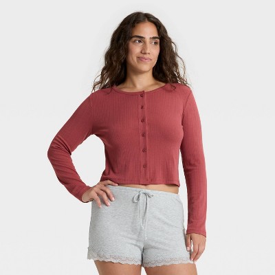 Women's Ribbed Pajama Cardigan - Auden™