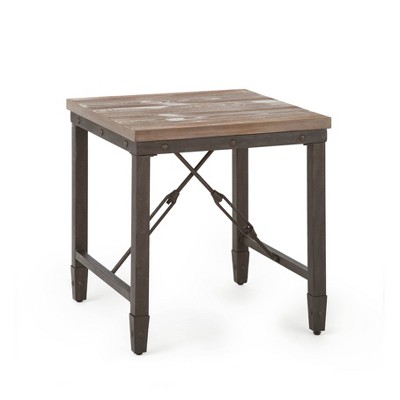 Jersey End Table Antique Oak - Steve Silver