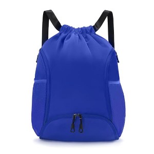 Generic Sports Gym Bag Drawstring Backpack with Shoes Basketball - 1 of 4