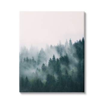 Stupell Industries Misty Forest Trees Canvas Wall Art