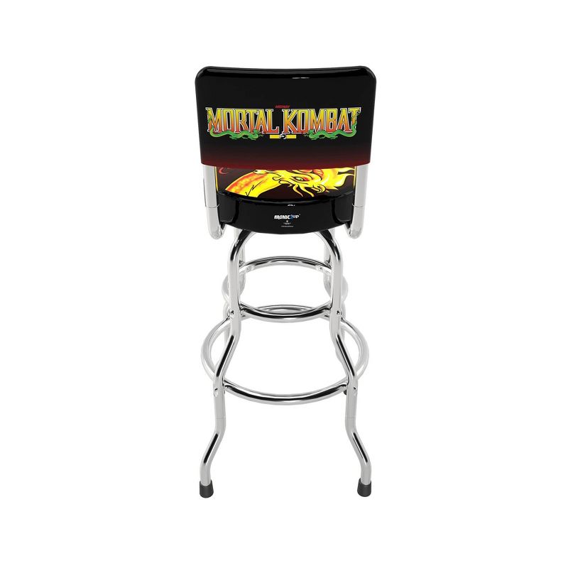 Arcade1Up Mortal Kombat Swivel High Back Stool, 3 of 7