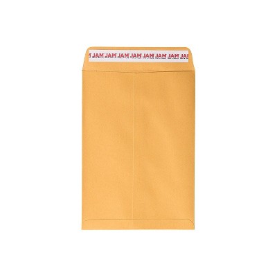 JAM Paper Self Seal Catalog Envelope 10 1/2" x 7 1/2" Brown Kraft Manila 100/Pack (13034230D)
