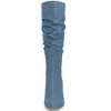Allegra K Women's Pointed Toe Slouched Stiletto Heels Knee High Boots - 3 of 4