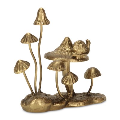 Cheung's Hareton Cast Iron Gold Mushroom Table Accent