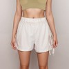 Anna-Kaci Lounge Women's Gingham Lounge Shorts with Elastic Waistband Adjustable Side Tie Details and Relaxed Casual Fit - 4 of 4
