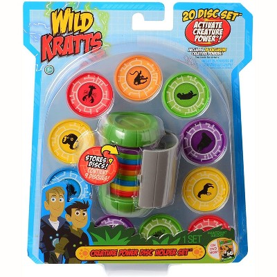 Jazwares Wild Kratts Creature Power Disc Holder Set Toy, 20 Discs - Chris