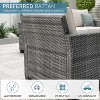 Acekool 8-Piece Outdoor Patio Conversation Set with Thick Cushions, Tempered Glass Coffee Table, and Storage for Garden, Porch & Backyard - 2 of 4
