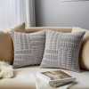 REGALWOVEN Solid Corduroy Soft Decorative Throw Pillow Covers for Modern Farmhouse Home Decor 18 x 18 Inch 2 Pcs - 2 of 4