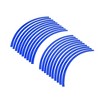 Unique Bargains Fit 20" Wheel Motorcycle Car Bike Wheel Rim Sticker Reflective Strips Blue 20Pcs - 2 of 4