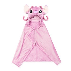 Lilo & Stitch Angel Kids' Hooded Blanket - 1 of 4