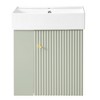 Kumasinova 21.6" Freestanding/Floating Bathroom Storage Cabinet,Bathroom Vanity with Ceramic Sink,Right/Left-Side Bathroom Cabinet for Small Bathroom - 2 of 4