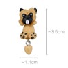 Brown Puppy 3D Dog Dangle Earrings for Women Ginger Lyne Collection - 3 of 4