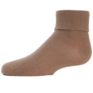 Memoi Kids' Triple Roll Cotton Blend Ankle Socks - 1 of 2