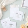 Best Paper Greetings 50 Pack Square Envelopes, 5.5 x 5.5, for Greeting Cards, Wedding Invitations, Self Adhesive Peel-Off-and-Stick (White) - 3 of 4