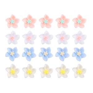 Unique Bargains Girl's Mini Flower Hair Clips 20 Pcs - 1 of 4