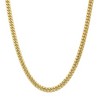Black Bow Jewelry Men's, 10k Yellow Gold 7.3mm Hollow Miami Cuban (Curb) Chain Necklace - 3 of 4