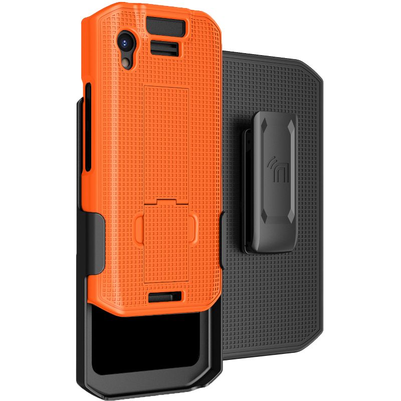 Nakedcellphone Combo for Zebra TC21 / TC26 Mobile Computer Scanner - Slim Case with Stand and Belt Clip Holster, 1 of 11