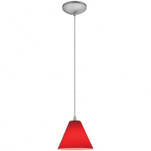 Access Lighting Martini 1 - Light Pendant in  Brushed Steel - 1 of 1