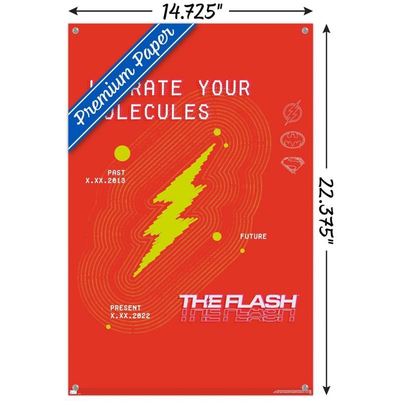 Trends International DC Comics Movie The Flash - Vibrate Your Molecules Unframed Wall Poster Prints, 3 of 7