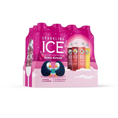 Sparkling Ice Variety Pack-Black Cherry/Peache Nectarine/Coconut Pineapple/Pink Grapefruit - 12pk/17 fl oz Bottles