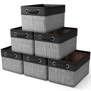 Sorbus 15 inch Collapsible Storage Bins with Handles - Perfect for Home Storage & Organization - 1 of 4