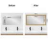 Amanti Art Mirror Makeover Bathroom Mirror Frame Border Kit - Fully Assembled Peel and Stick Frame - Mirror NOT Included - Grace Brushed Gold Trim - 4 of 4