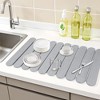 REGALWOVEN Foldable Diatomaceous Stone Dish Drying Mat, Quick Dry Dish Drying Mats for Kitchen Counter, Dishes, Cups, and Utensils - 2 of 4