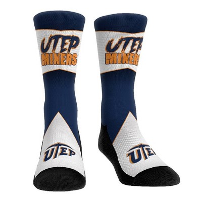 NCAA UTEP Miners Adult Battle Call Crew Socks - L/XL