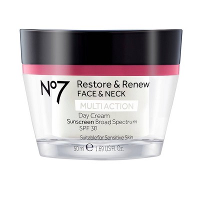 No7 Restore & Renew Face & Neck Multi Action Day Cream SPF 30 - 1.69oz - 1ct