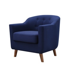 Belka Tufted Upholstered Accent Chair Dressy Blue - miBasics, Royal Blue