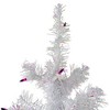 Northlight 4' Prelit Artificial Christmas Tree White Iridescent Pine - Pink/Purple Lights - 3 of 4